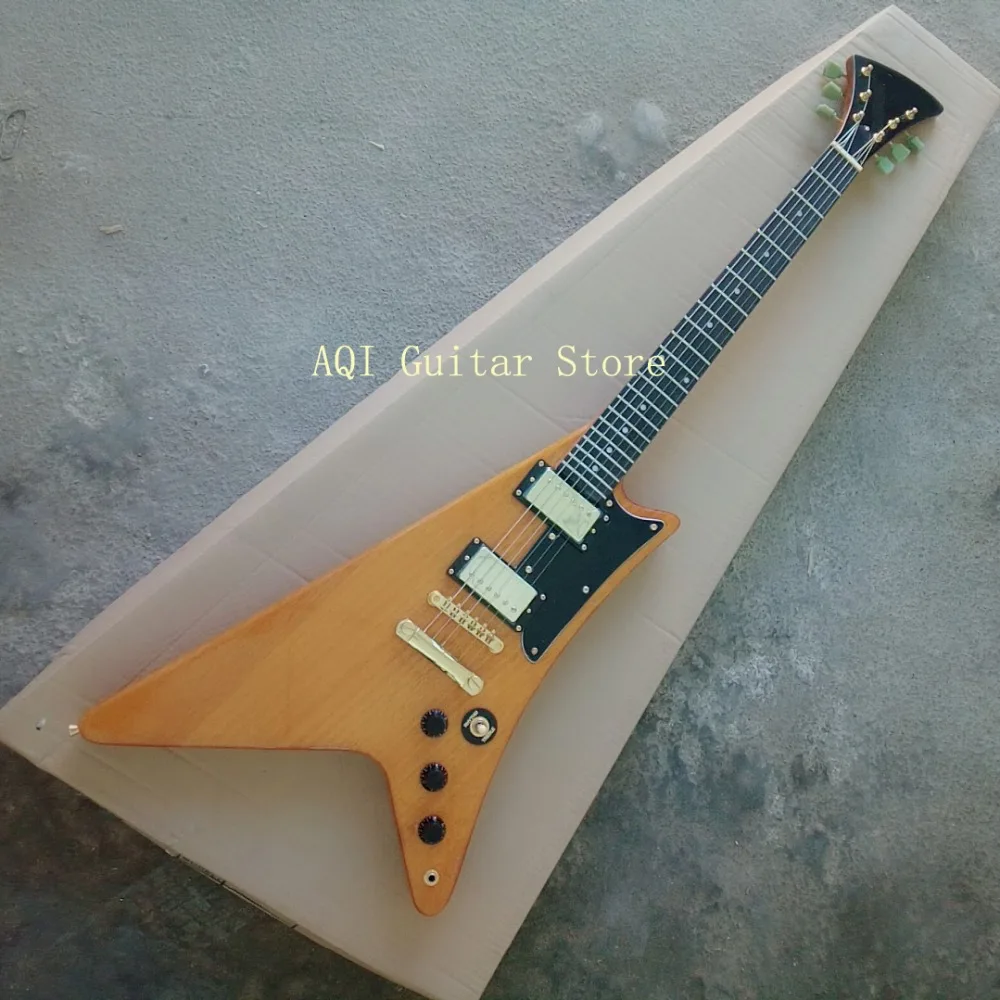

Free shipping/China guitars CustomShop/Mahogany body/Rosewood Fingerboard/Korina Moderne 6 string Electric Guitar