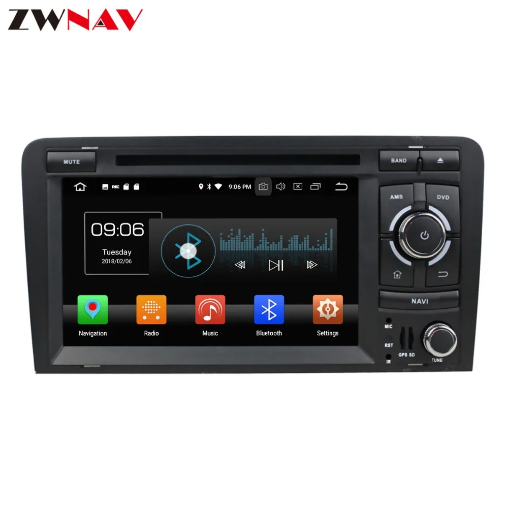 Excellent Android 9 4+32G Car CD DVD Player GPS navigation For Audi A3 2006-2013 head unit multimedia player tape recorder 4
