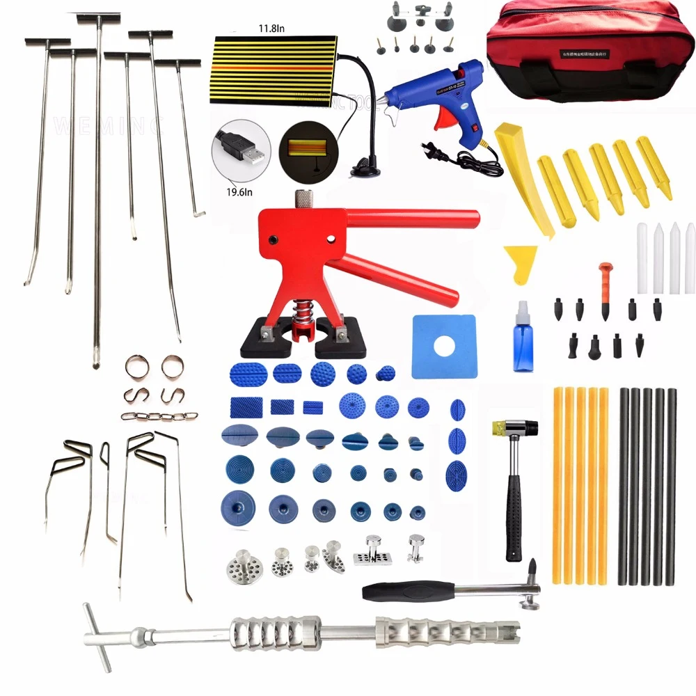 Professional PDR Tools Rods Hooks Dent Removal Set Dent Lifter Puller