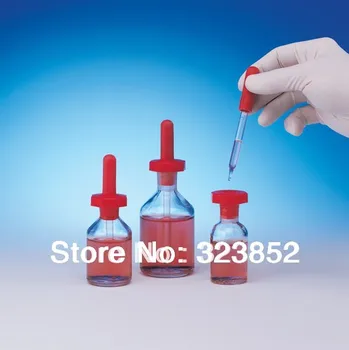 

Polystop Glass Dropping Bottle English Style 125ml (4oz) Plastic Cover Pipette Dropper Bottle -Pack 2