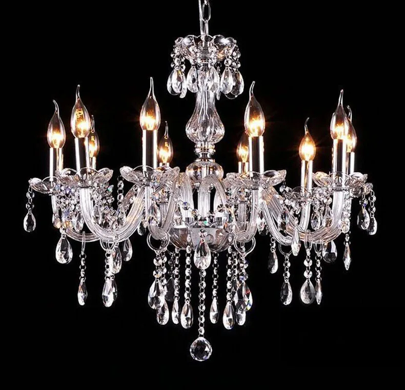 Buy luxury modern led crystal chandelier E14 ceiling