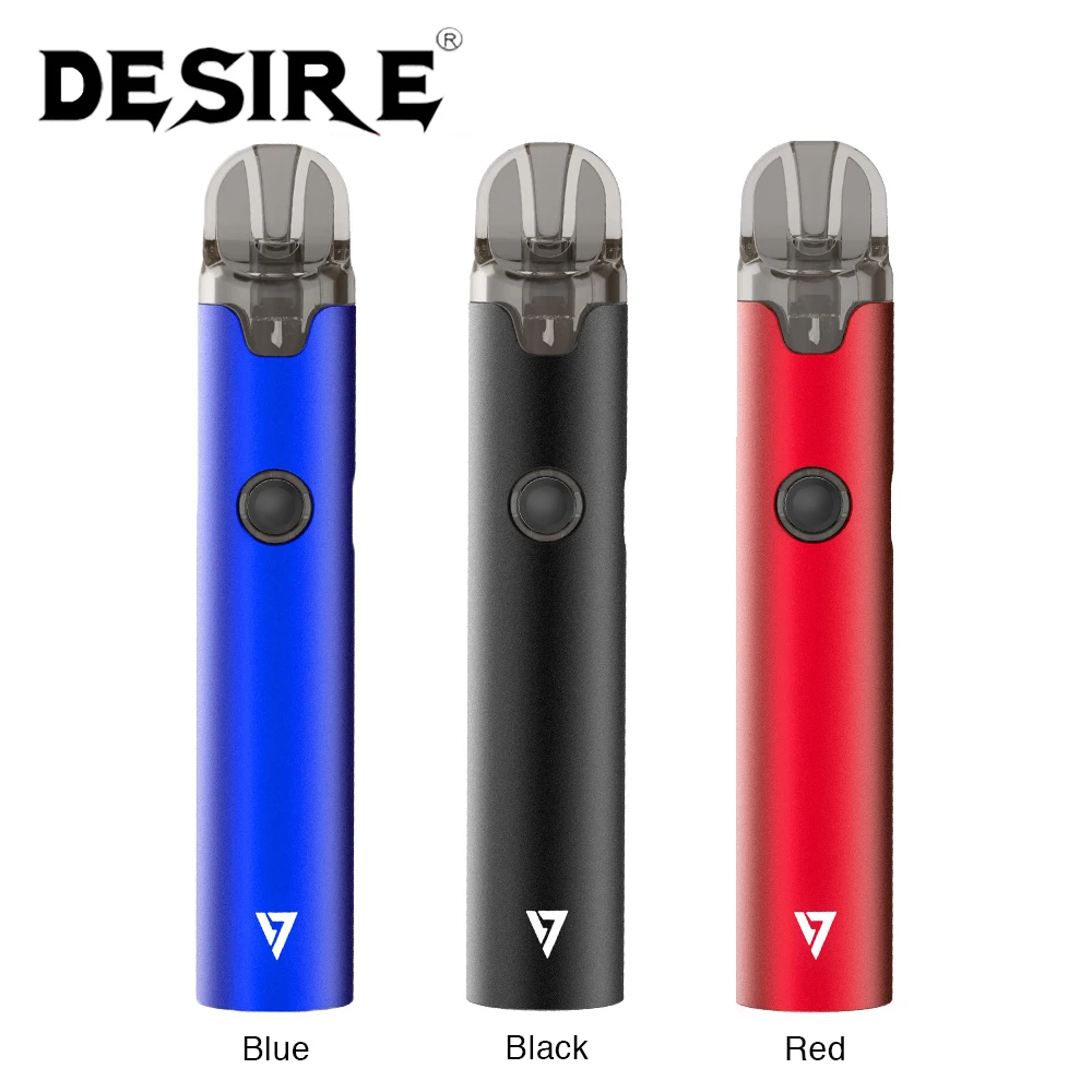 

Newest E cigarette Desire More Pro Pod Vape Kit 1000mAh Built-in Battery & 2ml Cartridge Pod Vape pen Kit vs justfog Minifit