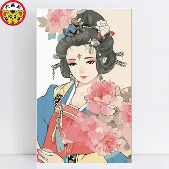 

painting by numbers art paint by number abstract paintings drawing coloring by numbers on canvas with frame numbering paintChine