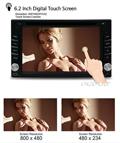 Clearance Rear Camera Windows Ce 8.0 Car Stereo 6.2 Inch Car GPS Navigation Ipod Analog Tv Am/fm Radio Hd Touchscreen Car DVD Player Doubl 3