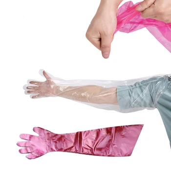 

Plastic Cattle Insemination Insemination Grab Long Arm Glove Horse Cattle Semen Collector Sheep Artificial Insemination Equip