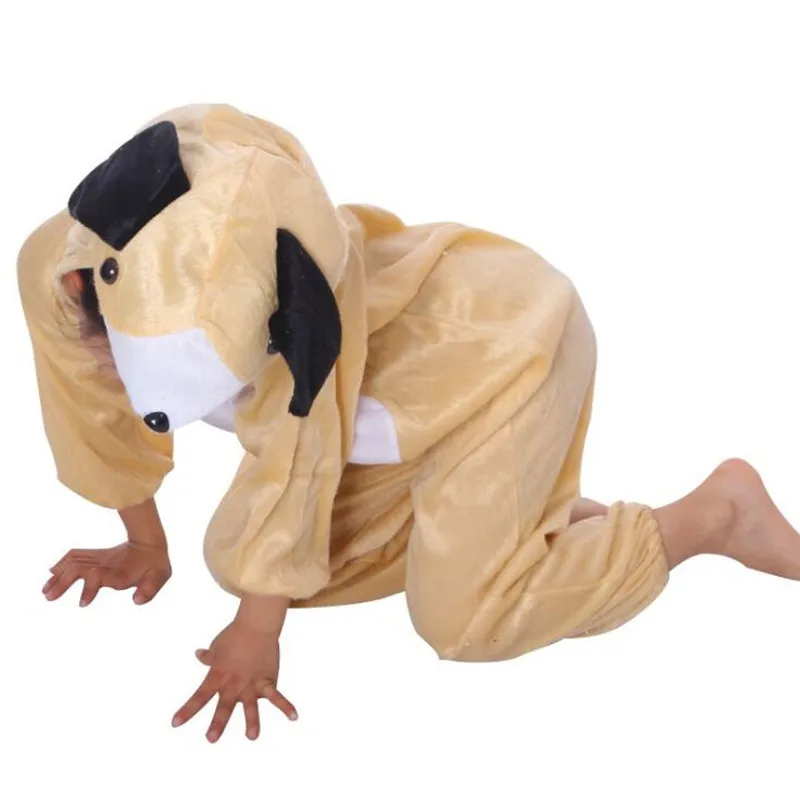 

Children Animal Costume for Kids Cartoon Yellow Dog Cosplay Jumpsuits Boy Girls Performance Costume Party Gift Purim Halloween