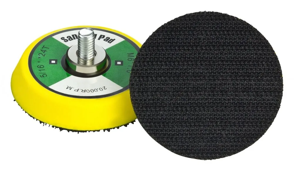 

2 pieces/lot M6*1.0 5/16-24 Base plate 50mm 2" Grinding Disc Polishing Buffing Pad plate backing pad backing plate Hook & Loop