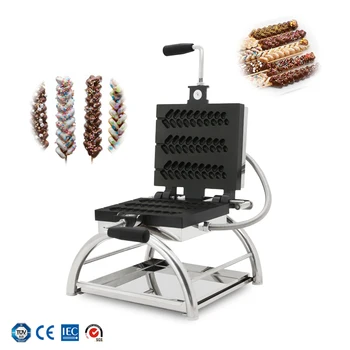 

Electric Lolly Waffle Wheat Shape Waffle Baker Machine Rotating Waffle Maker Machine Wheat Shape Snack Muffin Waffle Pan Maker