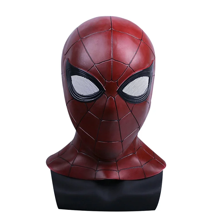 New Avengers Infinity War Superhero Spiderman Mask Cosplay Full Head adult party Halloween pvc mask prop (3)