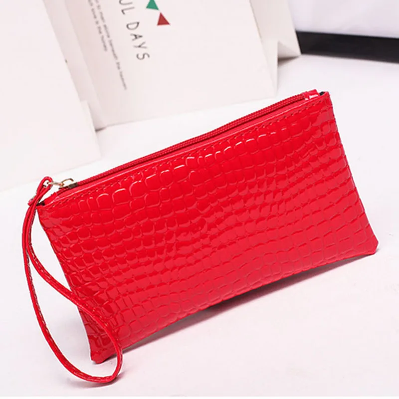 New Mini Day Clutches Women's Bag Korean Version Crocodile Pattern Clutch Bag Ladies Mobile Phone Bags Wallet PU Leather Handbag (18)