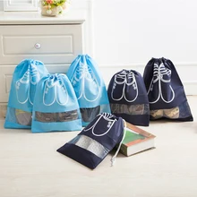 2 шт./компл. Путешествия Рюкзак Drawstring рисовать сумка Чемодан женская обувь нижнее бельё для девочек носки хранения Организатор защиты хранения пакет доска аксессуары