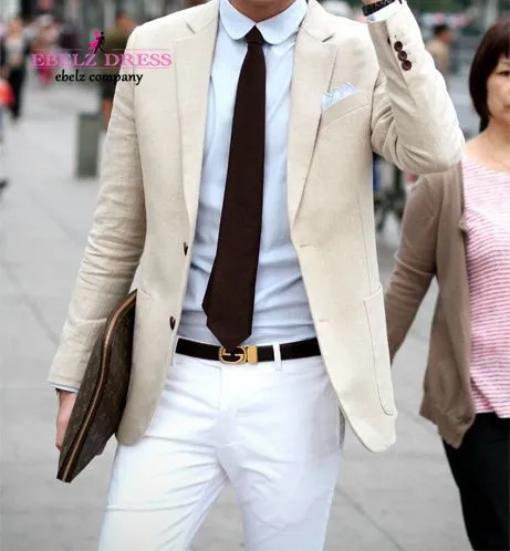 Italian Abiti Uomo Mens Summer Beige 