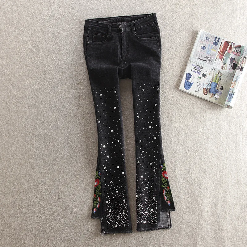 embroidery jeans