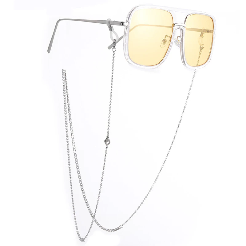 

Adjustable Gold Silver Link Chain Eyeglasses Chains Reading Glasses Sunglasses Strap Cord Holder Neck Headband Accessories