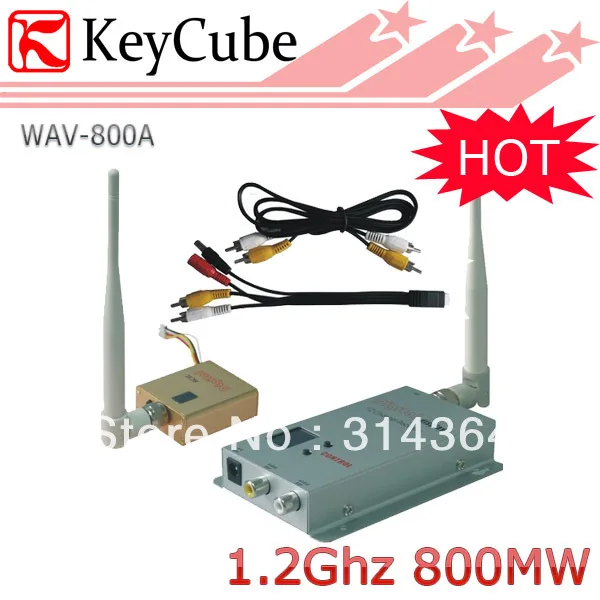 

5pcs/lot 800mW wireless AV Sender Audio Video transmitter and Receiver Kit 8 Channel Free express shipping
