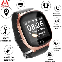 Смарт-часы gps+ LBS+ Wi-Fi трекер сердечного ритма SOS Медицина напоминание о падении SOS наручные часы для пожилых людей