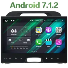 2 Din Car DVD Android 7.1.2 Radio Multimedia Stereo MP3 Player 1024*600 GPS Navigation touch screen For Kia Sportage 2010-2012