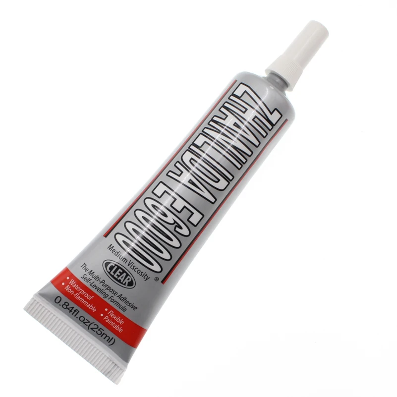 25ML E6000 Liquid Super Glue E 6000 Cyanoacrylate Rubber Metal Leather