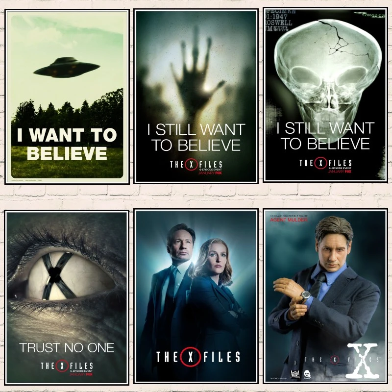 X Filesウォールステッカー 信じたいモダンなスタイルのポスター 白い段ボール 映画のポスター 部屋の装飾 ギフトb1 Aliexpress Home Garden