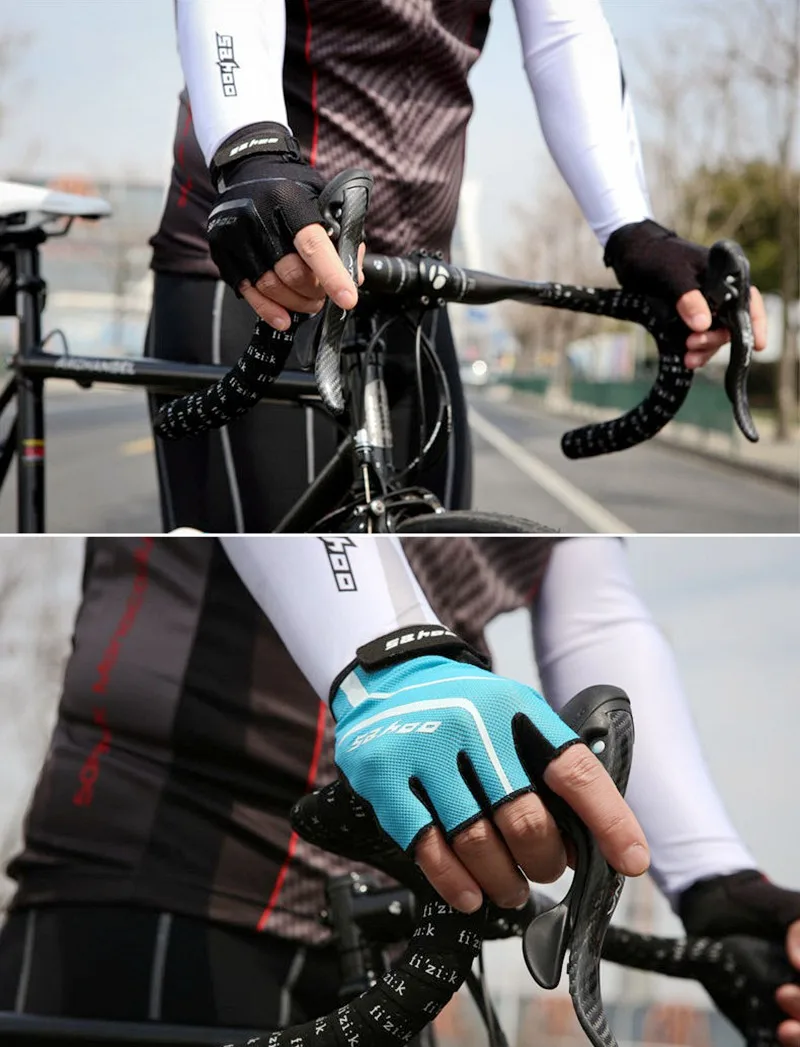 ACEXPNM летние спортивные Mtb велосипедные перчатки половина пальца Открытый велосипед дышащие перчатки силиконовый гель ладонный коврик оборудование для верховой езды