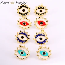 10 пар, дизайн, Винтажные серьги-гвоздики для женщин, богемные индивидуальные эмалированные Эффектные серьги, вечерние ювелирные изделия для девочек