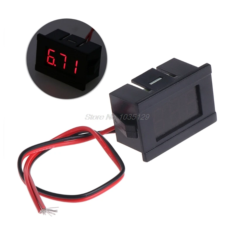 

OOTDTY 0.36 Inch DC 4.5-30V LED Mini Digital Voltmeter LED Display Volt Meter Gauge Voltage Panel Meter 2 wires GZZ Dropship