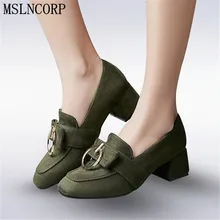 Plus Size 34-43 New Slip On Square Toe Women Pumps Sweet Style Bowtie Spring and Autumn Square High Heels Ladies Footwear Shoes Plus Size 34-43 New Slip On Square Toe Women Pumps Sweet Style Bowtie Spring and Autumn Square High Heels Ladies Footwear Shoes