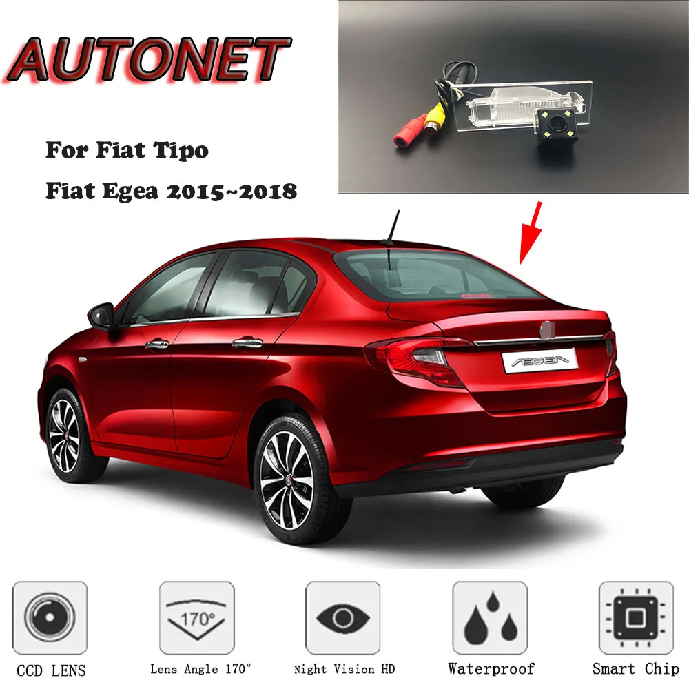 Камера заднего вида AUTONET для Fiat Tipo Egea 2015 ~ 2018/CCD/HD камера ночного видения/камера
