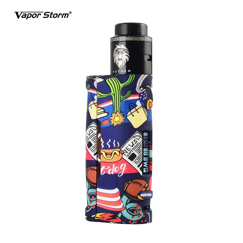 NEW Arrivals Puma Baby RDA box mod kit Huge Vapor LED Electronic Cigarette 5-80W Adjustable power USB charger Big smoke vape pen