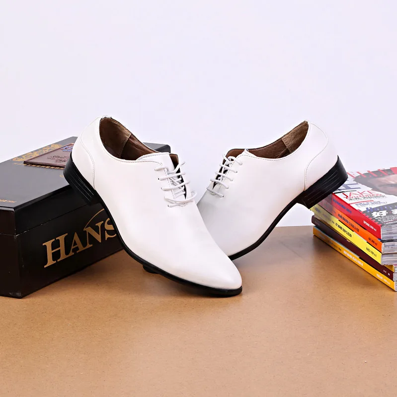 Мужские Белые модельные туфли; мужские свадебные туфли; мужские туфли; кожаные официальные туфли; zapatos; оксфорды; hombre chaussure homme mari; 538