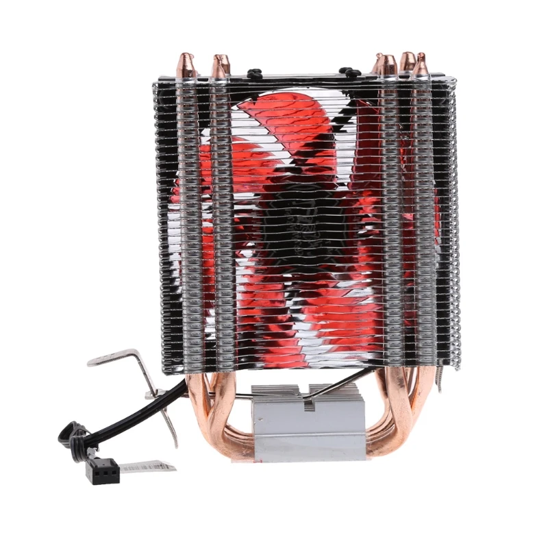 4 теплотрубки 130 Вт электрическая лампа с красным Процессор кулер 3-контактный вентилятор радиатора для Intel LGA2011 AMD AM2 754-L059 Новинка; Лидер продаж