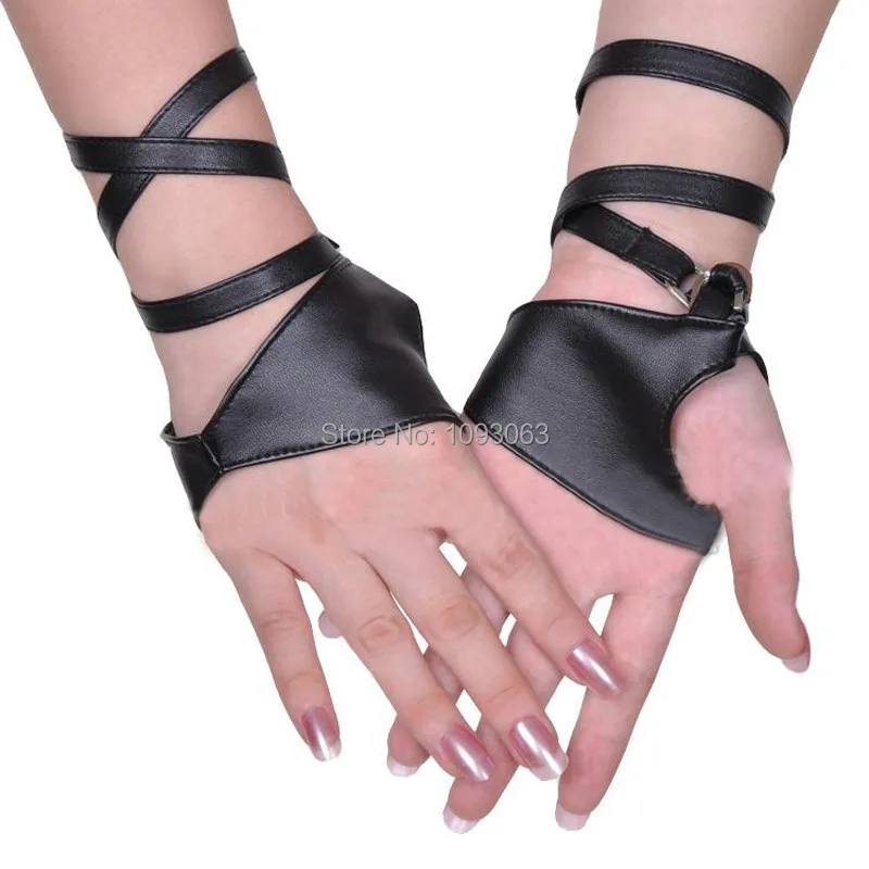 Bar Half Palm Strap Style Gloves Pole Dancing Singing