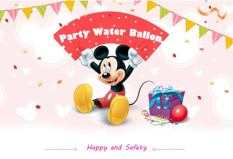 Дисней 100 шт Микки Маус День рождения воздушные шары украшения детские игрушки для душа