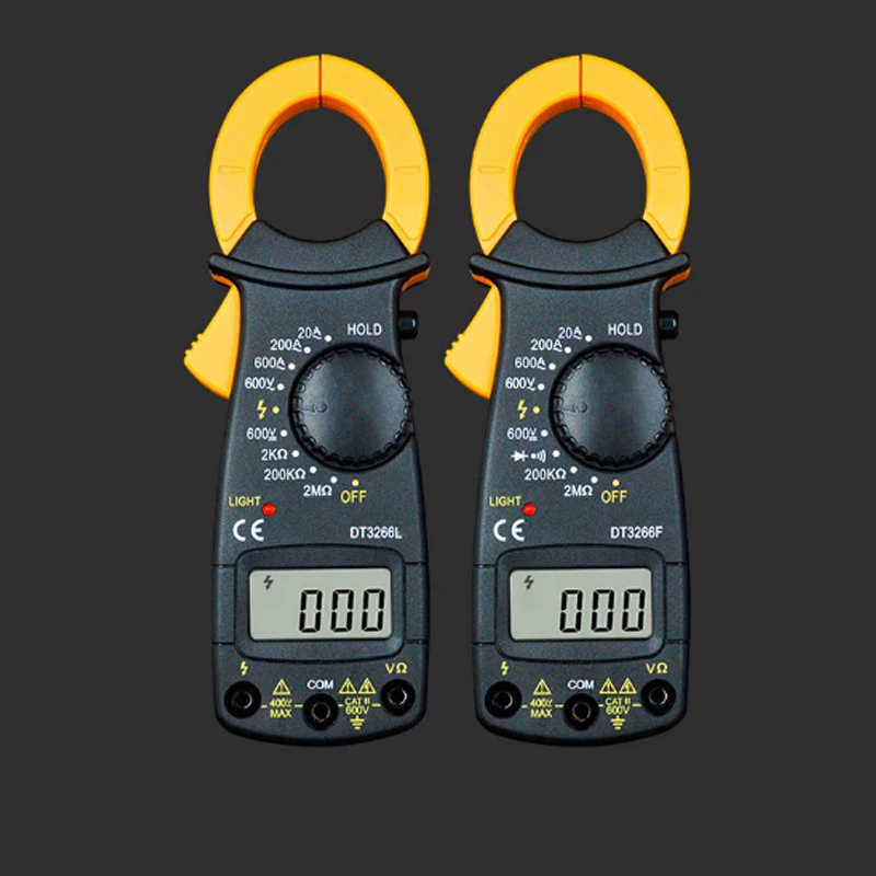 

DT3266L/DT3266F Digital Clamp Meter Multimeter Voltage Current Resistance Tester Live Wire Identification