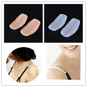 

1Pair Soft Silicone Bra Strap Holder Cushions Bra Pads Cushions Relief Pain Non-Slip Shoulder Strap Cushions Pads Holder