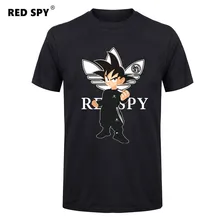 

black t shirt men dragon ball shirt tops tees funny anime goku t-shirt men cotton tee print mens t shirts fashion men's t-shirt