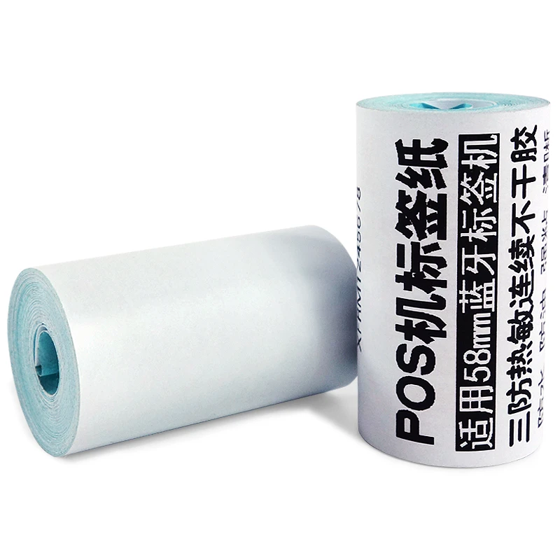continuous thermal label roll