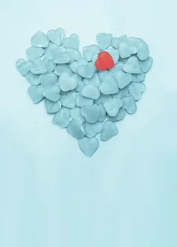 

pink blue heart printed photography background backdrop for photo studio newborn or cake shop D-1547