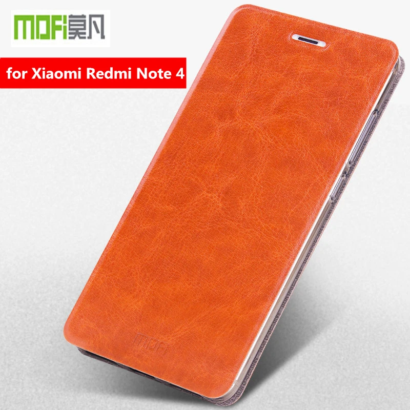 

Mofi For Xiaomi Redmi Note 4 Cover Case Flip PU Leather Stand Cover For Redmi Note4 Note 4 MTK Case Shockproof Protective Shell