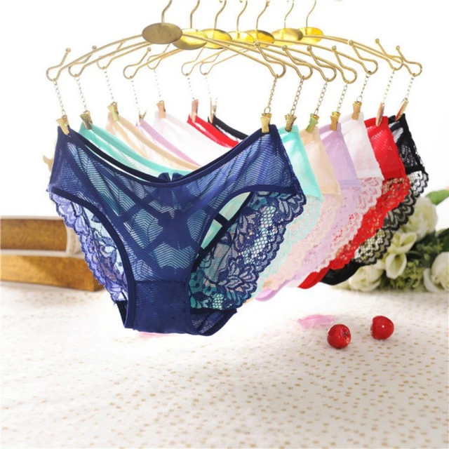 Women Lingerie Lace Bow knot Briefs Underwear Panties Sexy Ladies