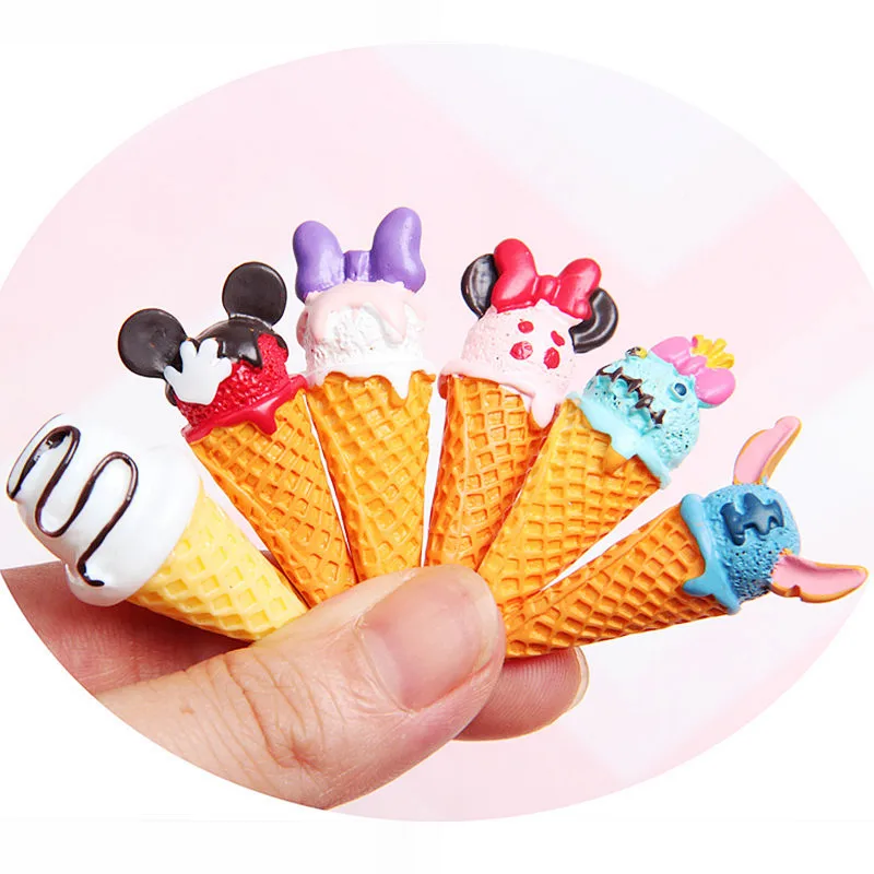 5 шт./лот Кабошон из кабошона Kawaii миниатюрные кабошоны смолы для мороженого