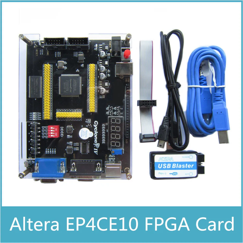 

Free Shipping ALTERA Cyclone IV EP4CE10 FPGA Development Board Altera EP4CE NIOSII FPGA Board and USB Blaster Programmer