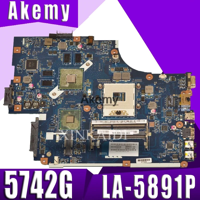 

LA-5891P LA-5893P LA-5894P motherboard for Acer Aspire 5742G 5740 5741 motherboard with video card Test work 100% original
