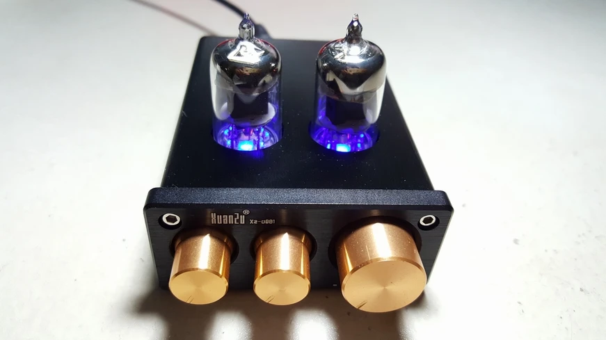 Hi fi стерео трубка 6J1 предamp клапан аудио усилитель с адаптером питания|audio