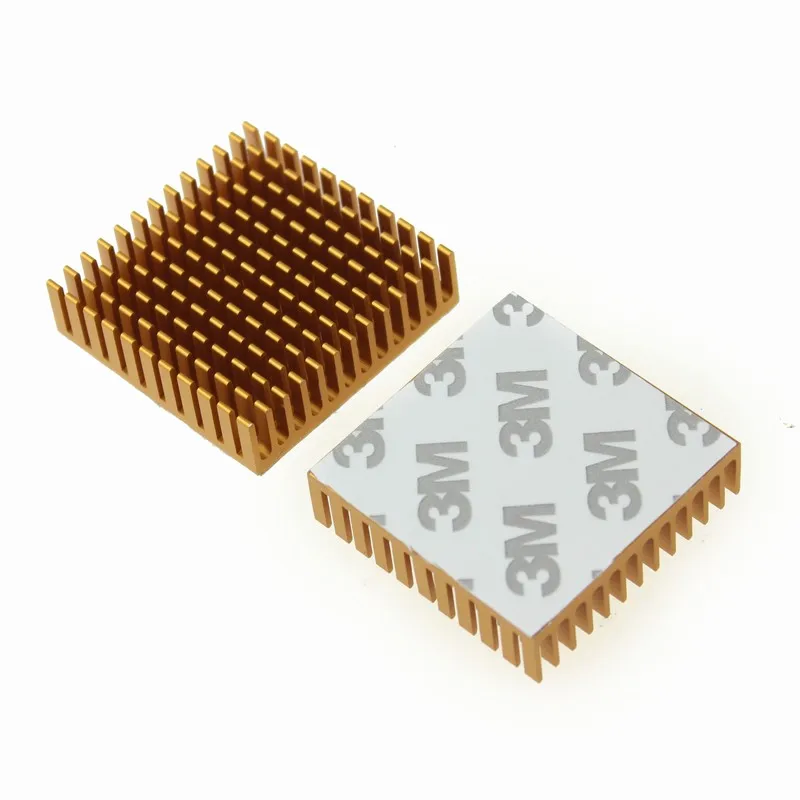 

Gdstime Golden 10 Pieces 40X40X11mm Heatsink for Electronic Cooling Cases 40mm x 11mm