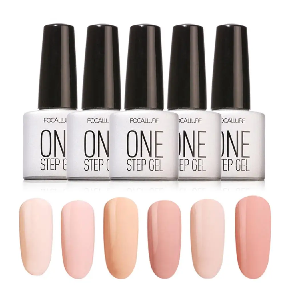 

One Step Gel 3 in 1 UV Nail Art Polish Long Lasting Solid Color Soak Off Varnish Nail Gel
