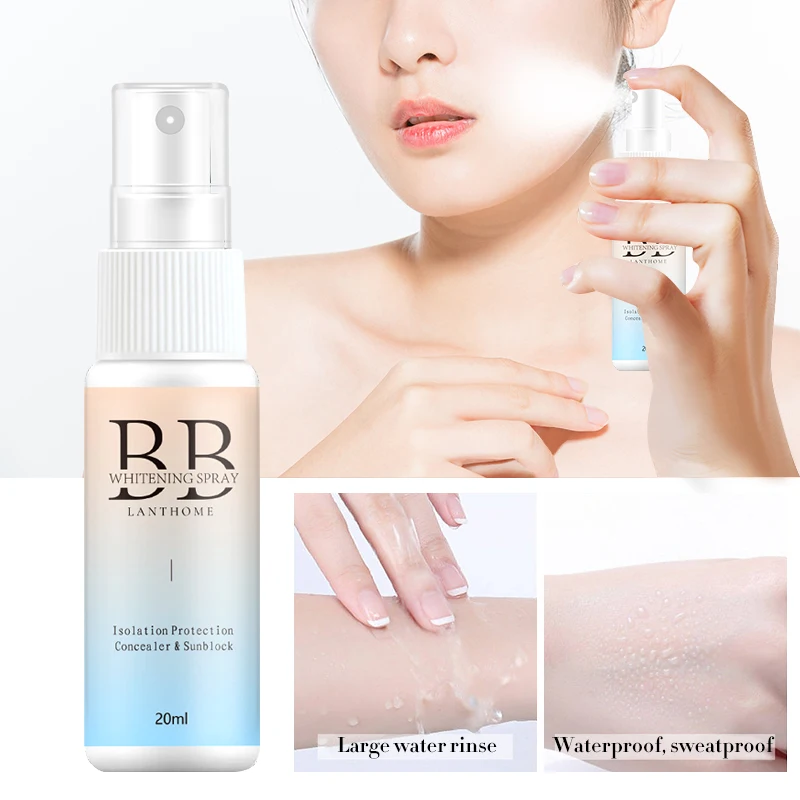 

Spray BB Cream Concealer Brighten Body Whitening Moisturizing Base Face Foundation Makeup Beauty Skin Care magic cream
