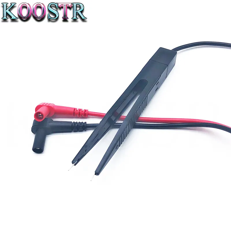 

For Resistor Capacitor Multimeter SMD Inductor Test Meter Clip Probe Tweezers Capacitor Capacitive and Inductive Table Pens