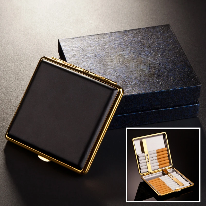 New Fashion Leather cigarette cases to 20pcs cigarettes High quality