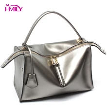 HMILY роскошная кожаная женская сумка яркого цвета модная женская сумка на плечо большая Вместительная женская сумка-мессенджер трендовая Сумка-тоут